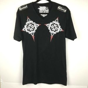 Mens Rush Couture T Shirt size M - Black